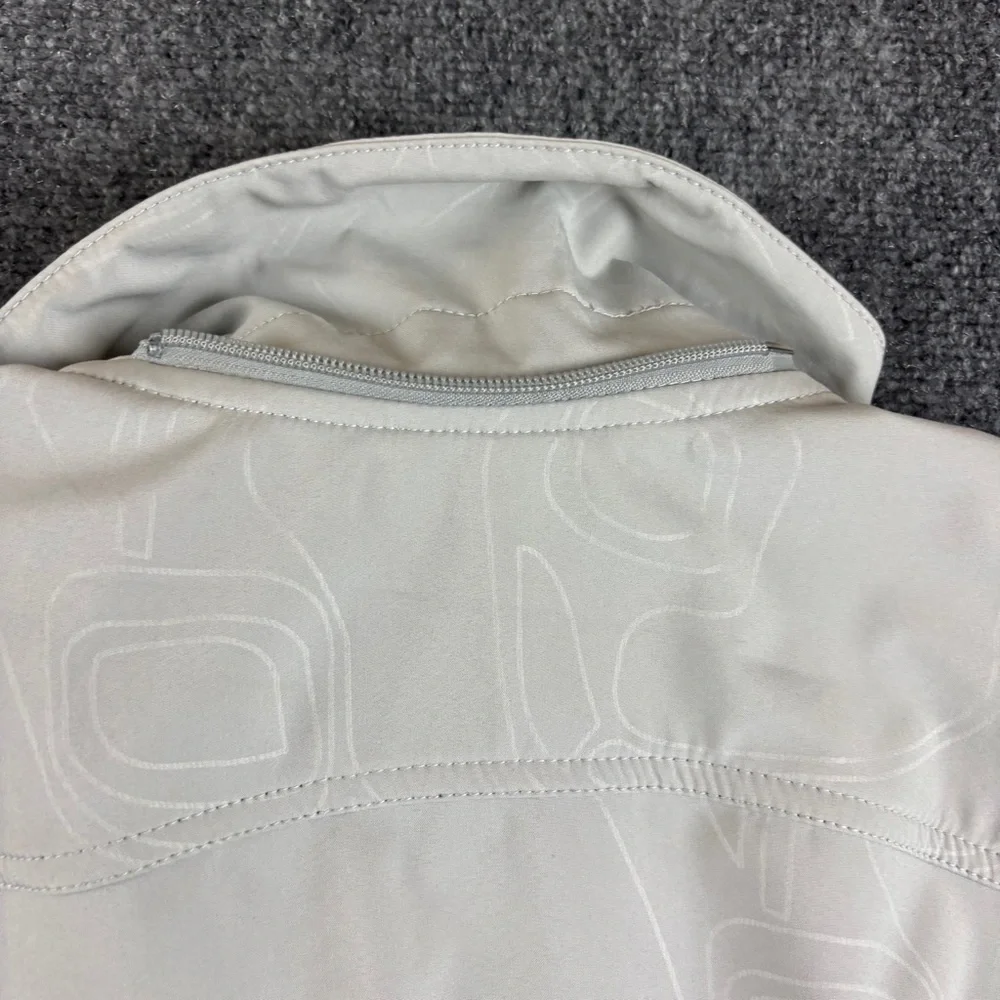 LOLE Women’s Light Grey Glowing Jacket Soft Shell Trench Coat size: XS (2-4) - Picture 3 of 8